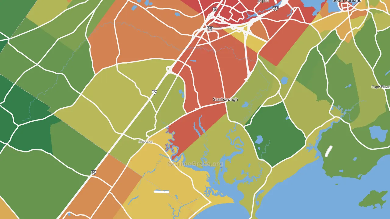04074, ME Map of Drug-Related Crime Rates