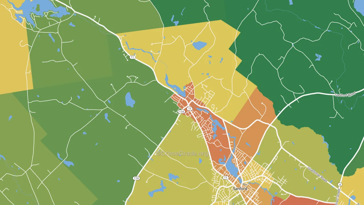 04083, ME Map of Drug-Related Crime Rates