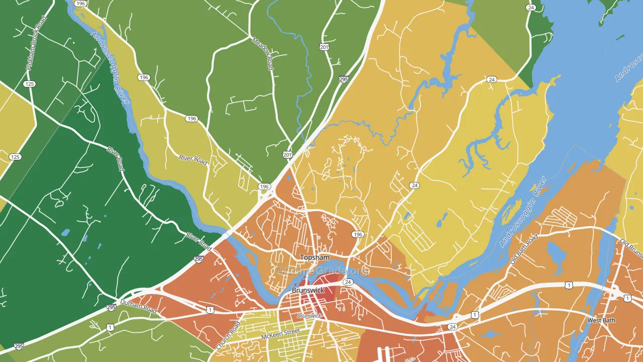 04086, ME Map of Drug-Related Crime Rates