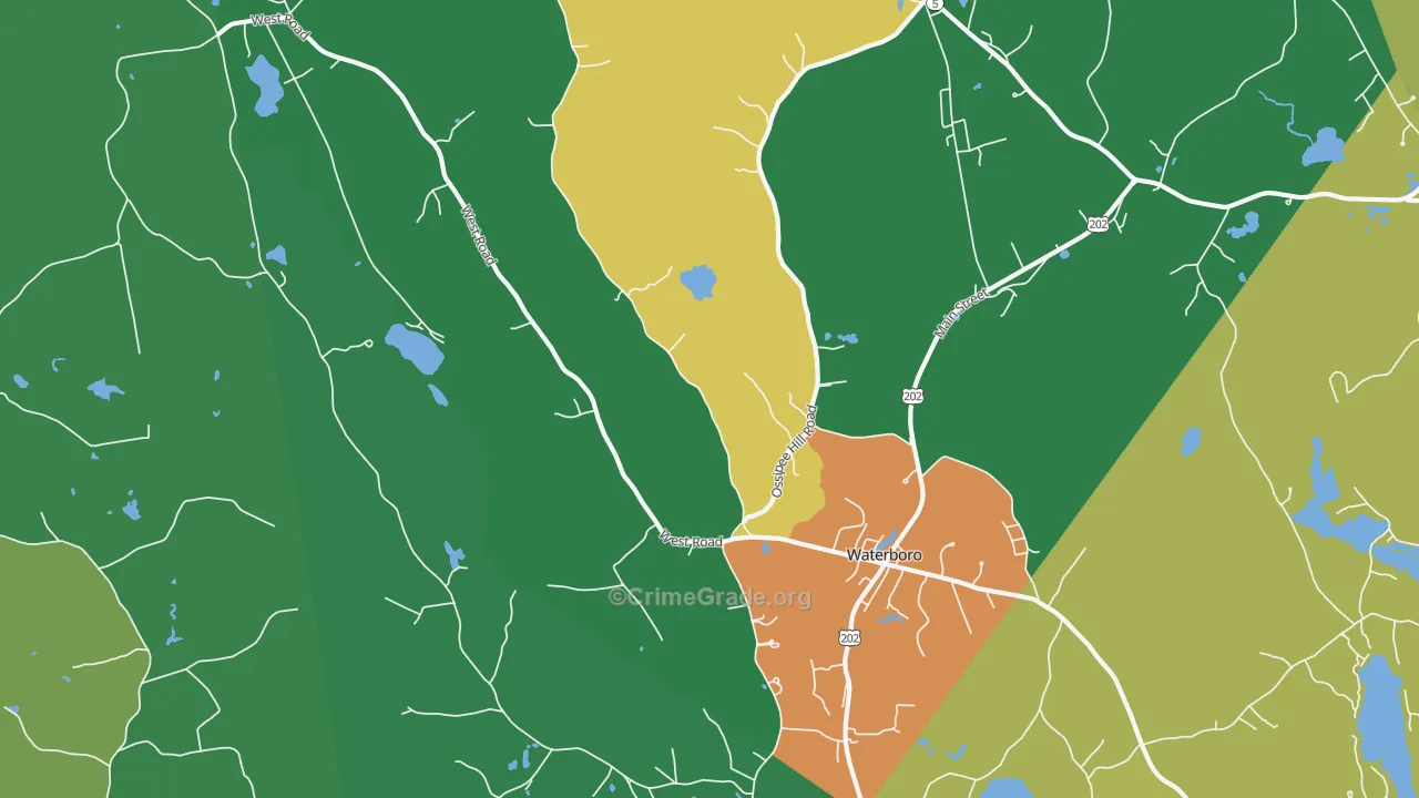 04087, ME Map of Drug-Related Crime Rates