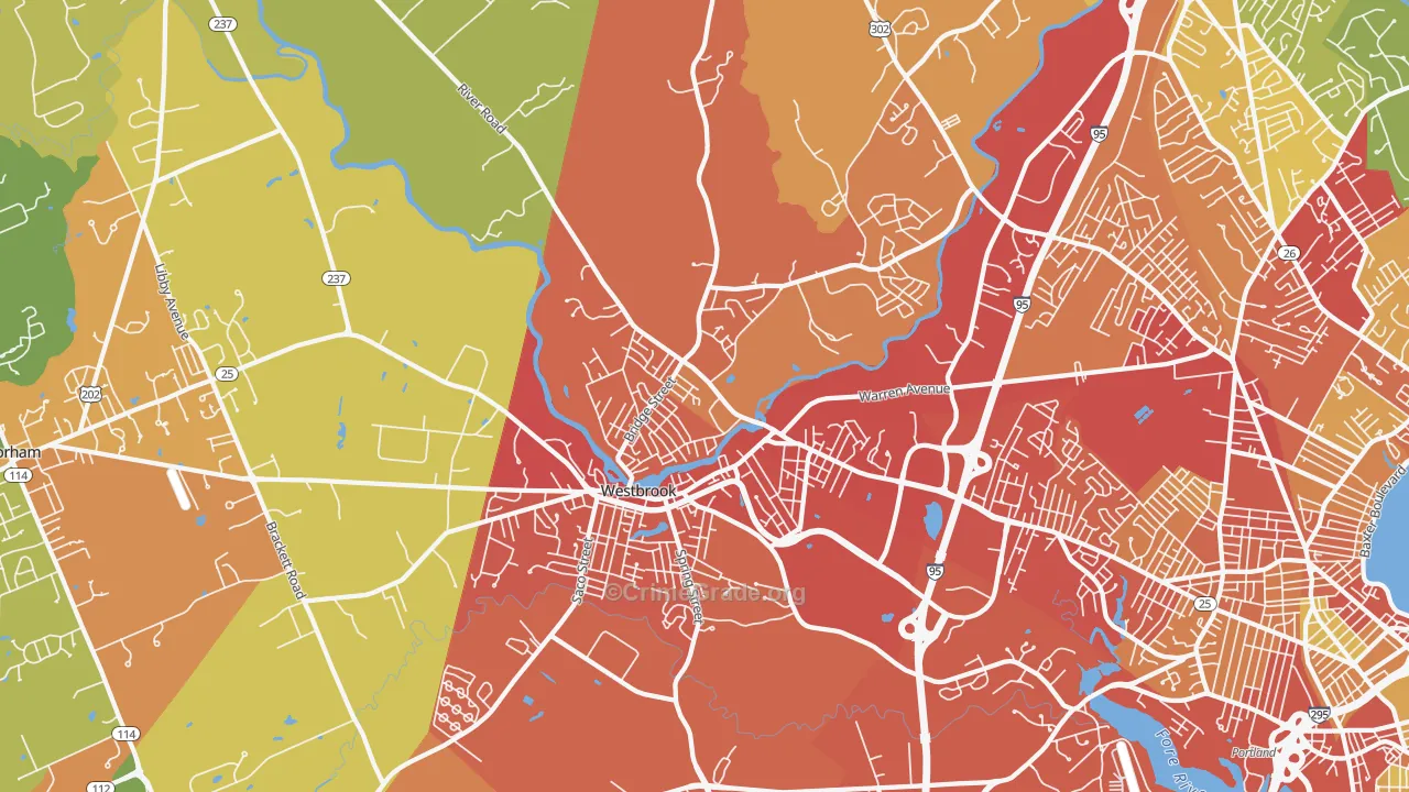 04092, ME Map of Drug-Related Crime Rates