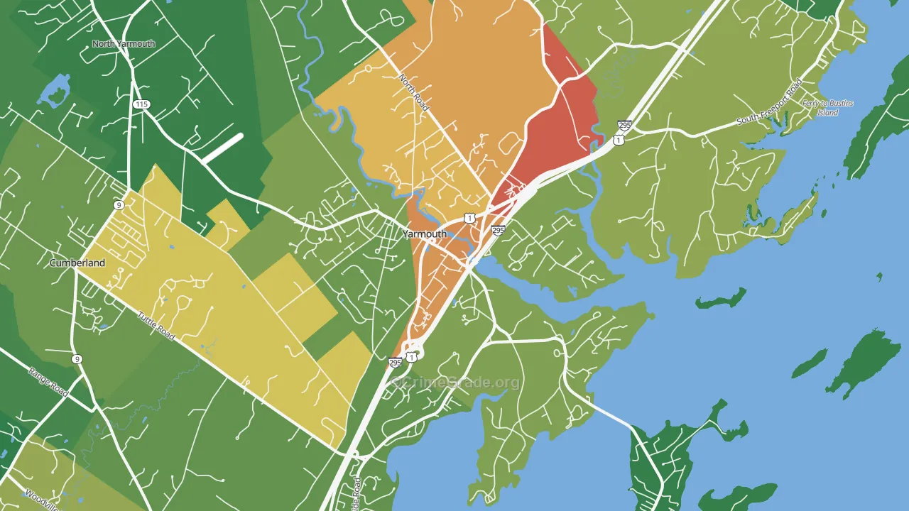 04096, ME Map of Drug-Related Crime Rates