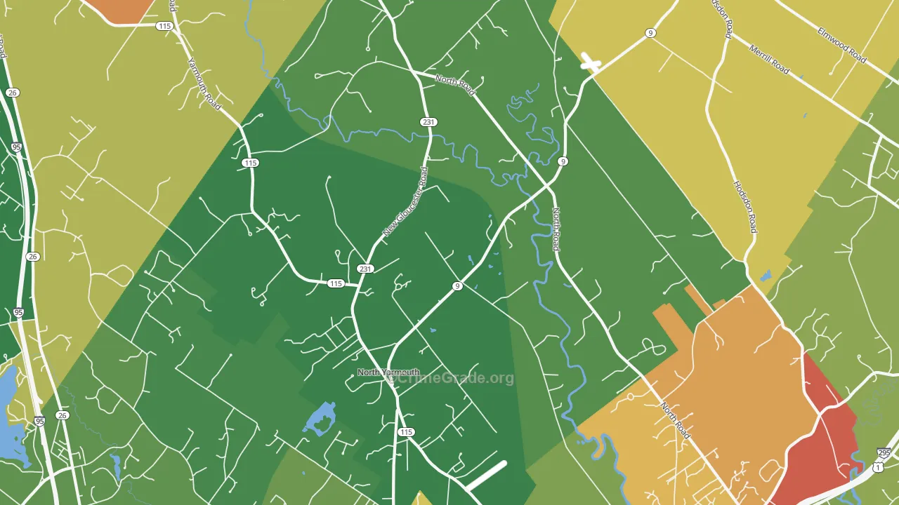 04097, ME Map of Drug-Related Crime Rates