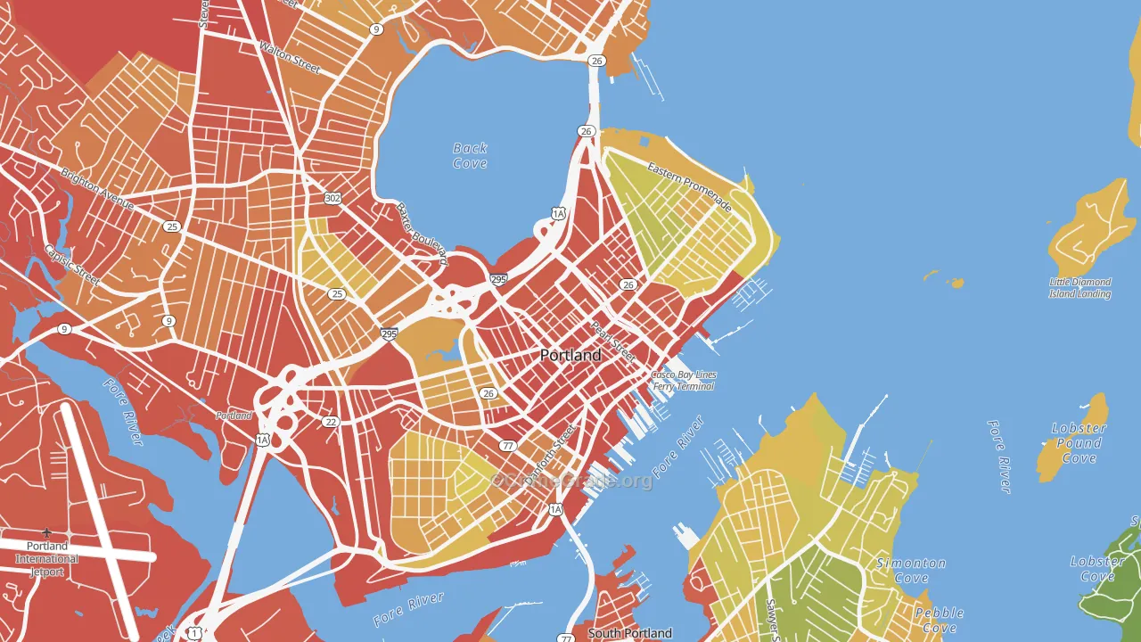 04101, ME Map of Drug-Related Crime Rates