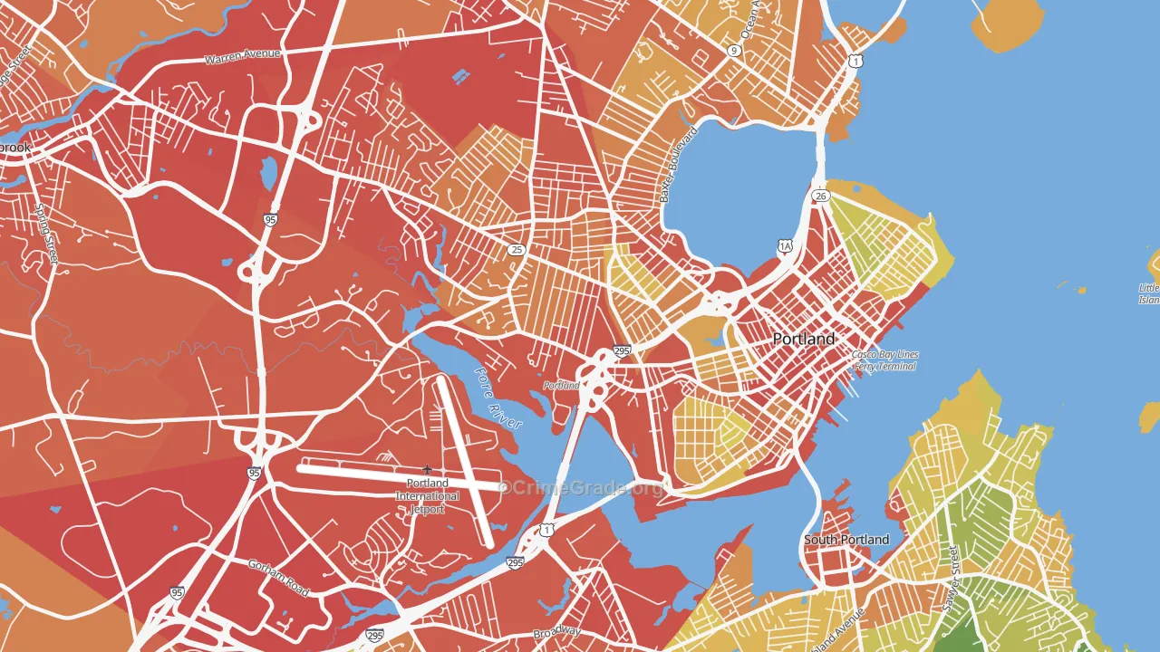 04102, ME Map of Drug-Related Crime Rates