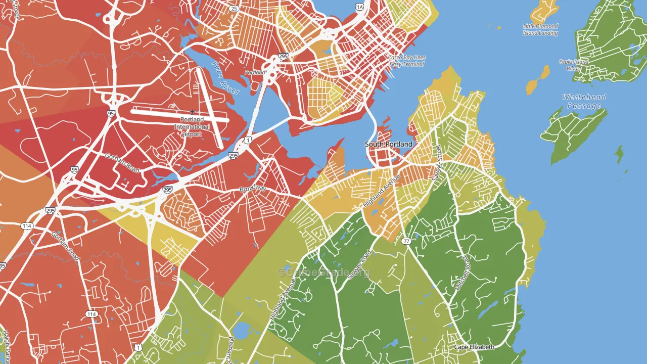 04106, ME Map of Drug-Related Crime Rates