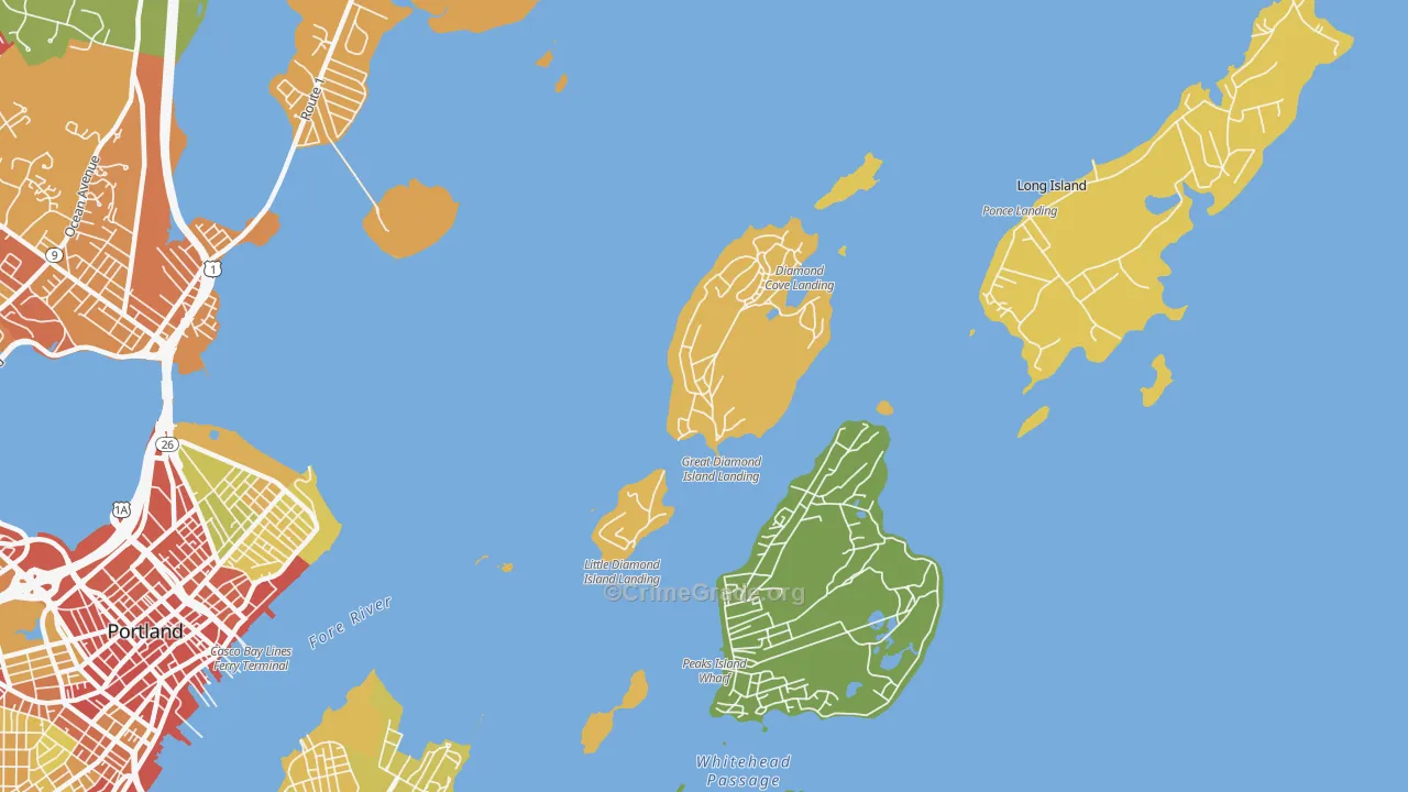 04109, ME Map of Drug-Related Crime Rates