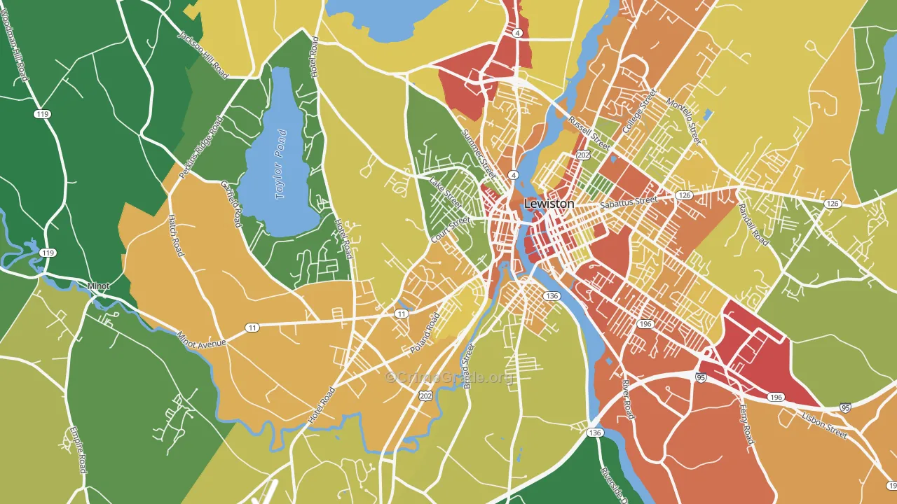 04210, ME Map of Drug-Related Crime Rates