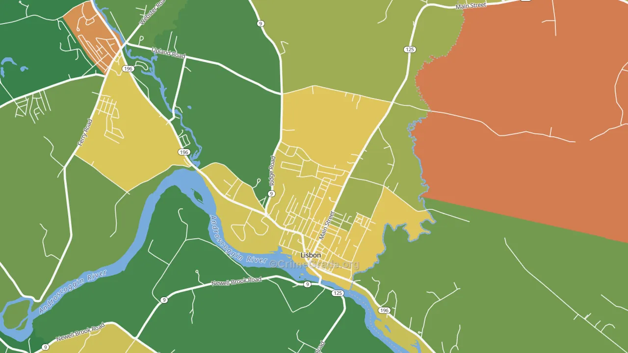 04252, ME Map of Drug-Related Crime Rates
