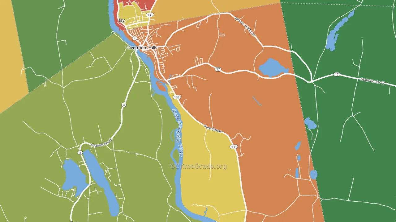 04254, ME Map of Drug-Related Crime Rates