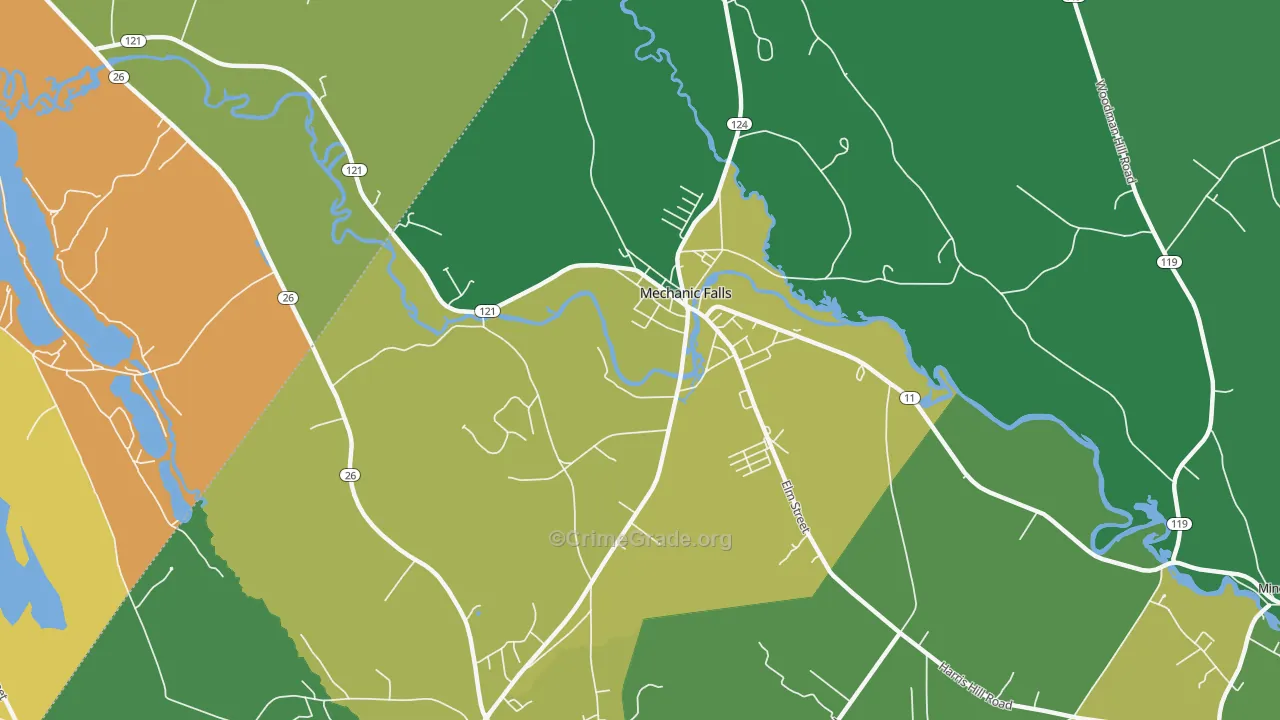 04256, ME Map of Drug-Related Crime Rates
