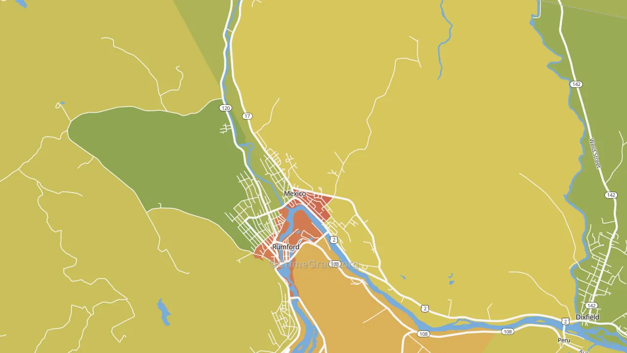 04257, ME Map of Drug-Related Crime Rates