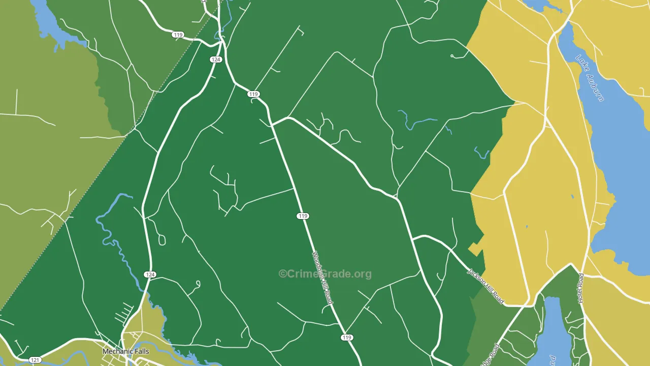 04258, ME Map of Drug-Related Crime Rates