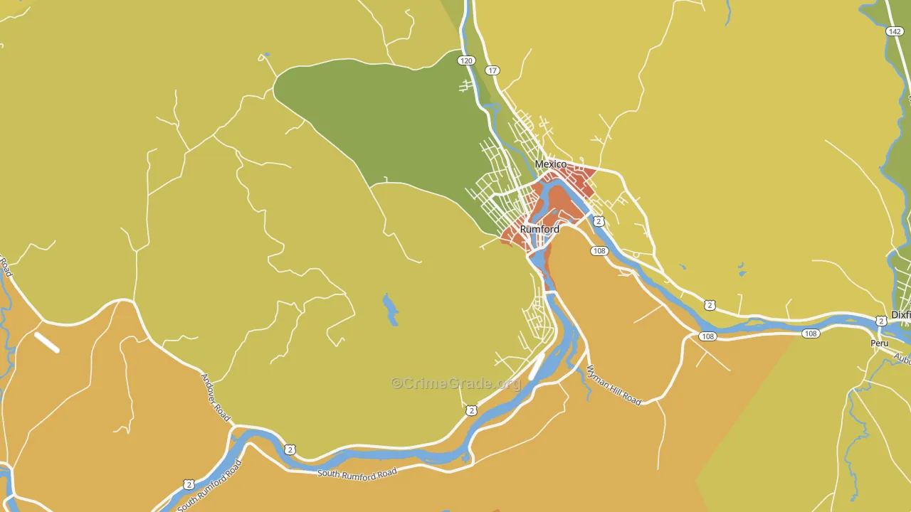 04276, ME Map of Drug-Related Crime Rates