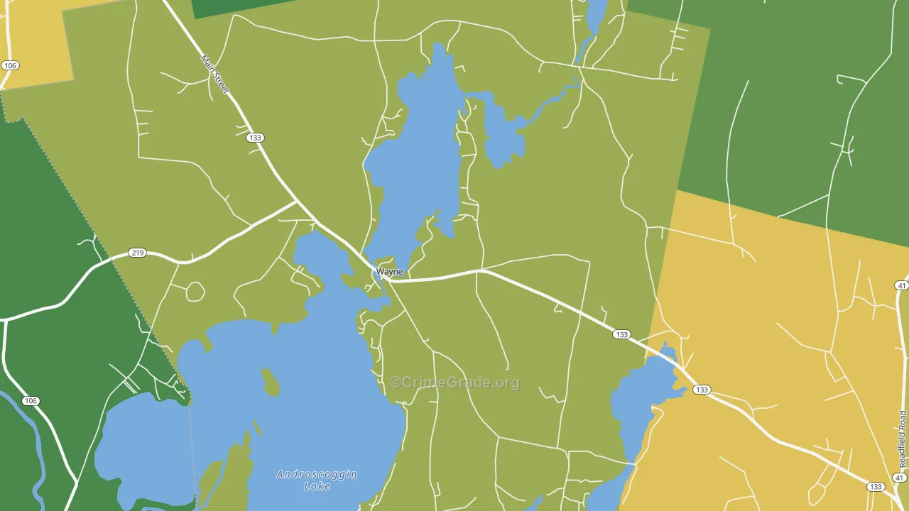 04284, ME Map of Drug-Related Crime Rates