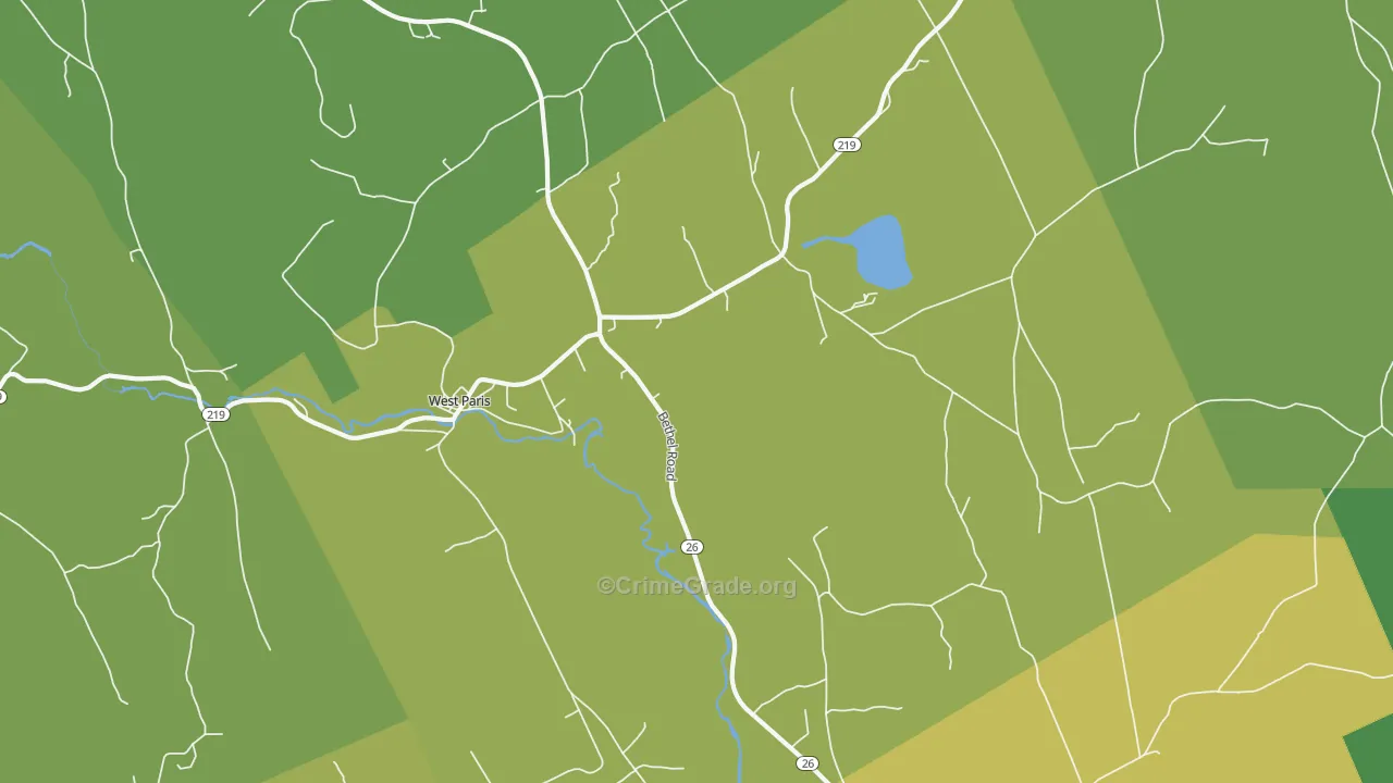 04289, ME Map of Drug-Related Crime Rates