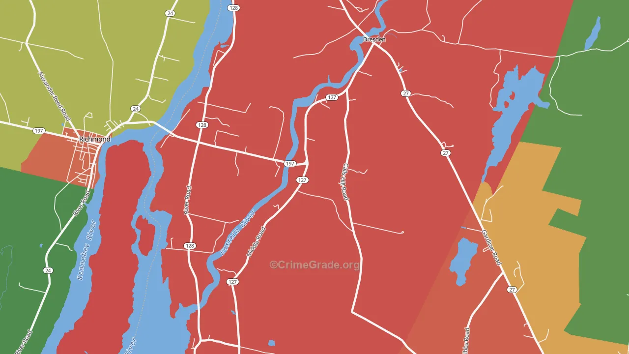 04342, ME Map of Drug-Related Crime Rates