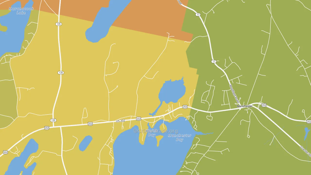 04343, ME Map of Drug-Related Crime Rates