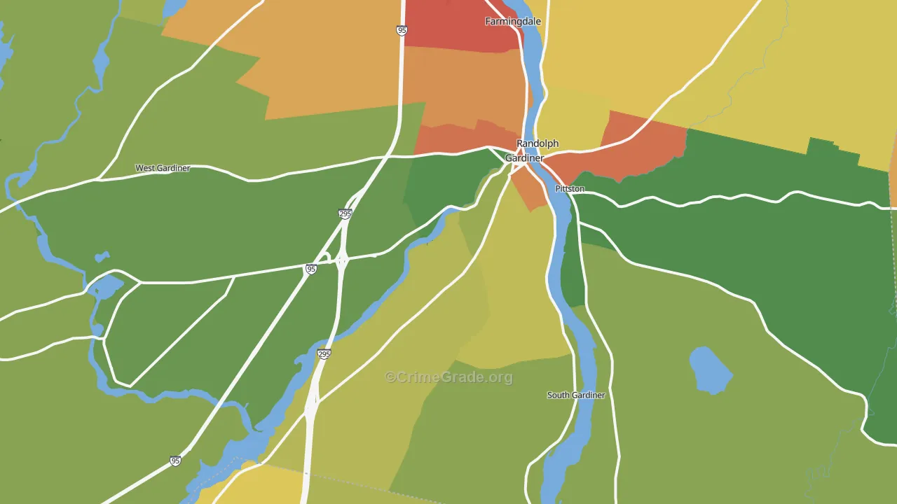 04345, ME Map of Drug-Related Crime Rates