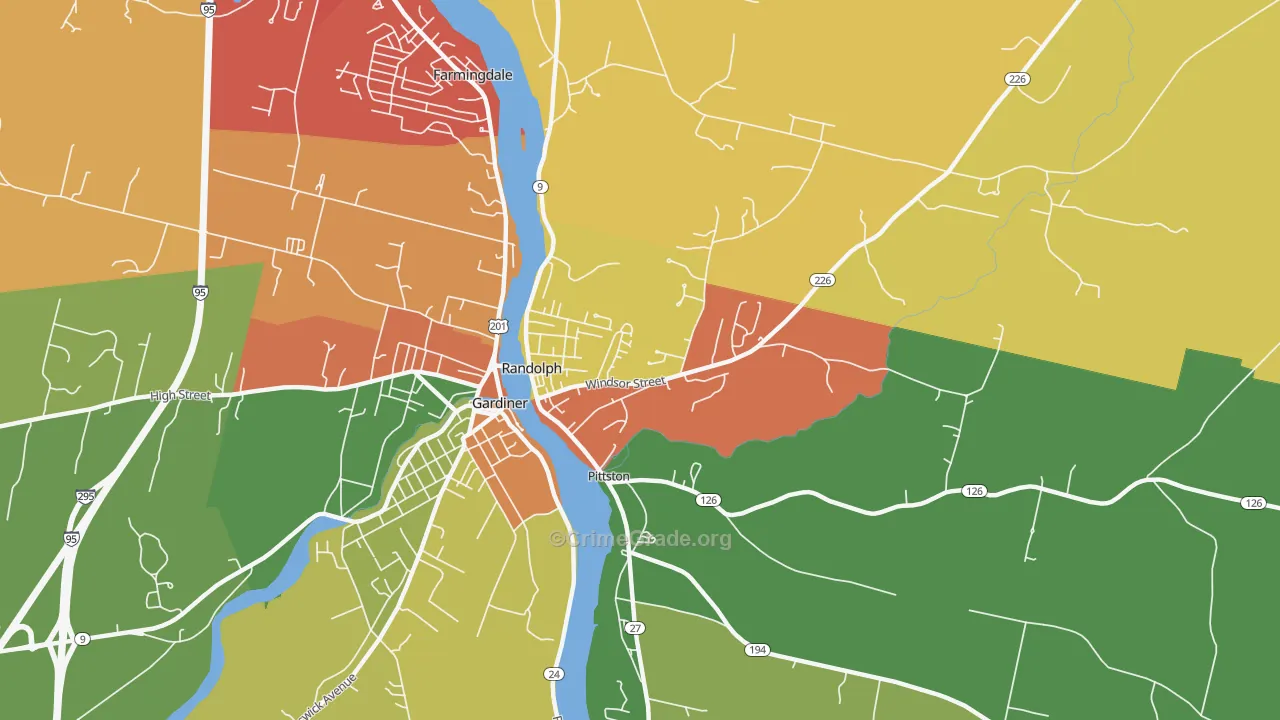 04346, ME Map of Drug-Related Crime Rates