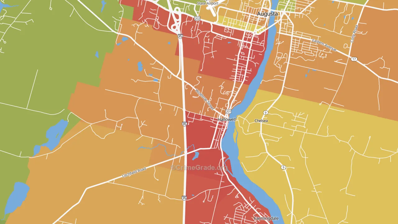 04347, ME Map of Drug-Related Crime Rates