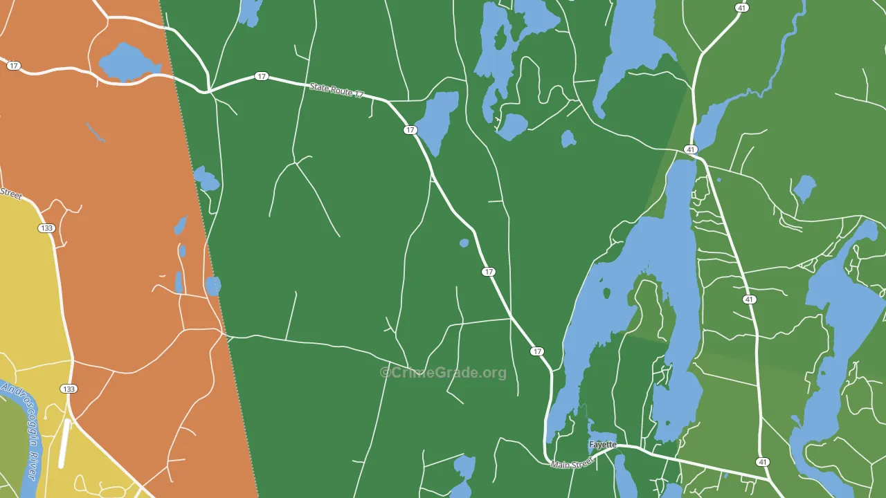 04349, ME Map of Drug-Related Crime Rates