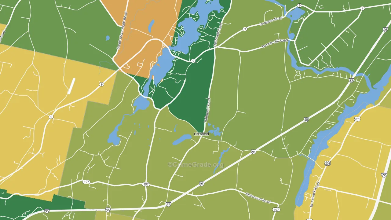 04350, ME Map of Drug-Related Crime Rates