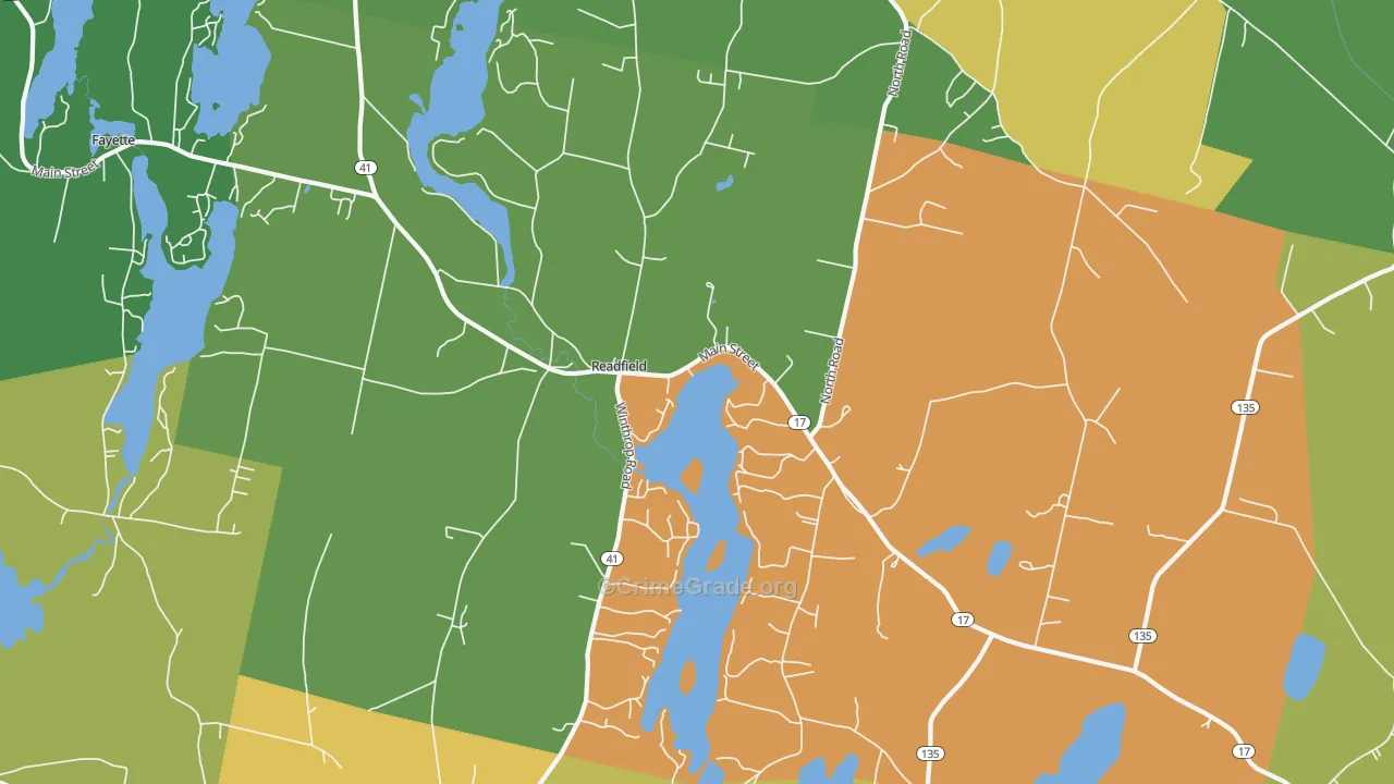 04355, ME Map of Drug-Related Crime Rates