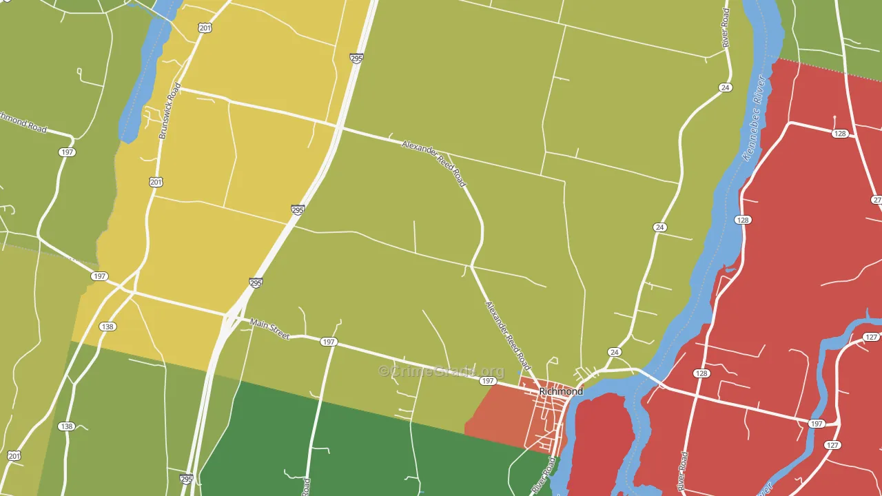 04357, ME Map of Drug-Related Crime Rates