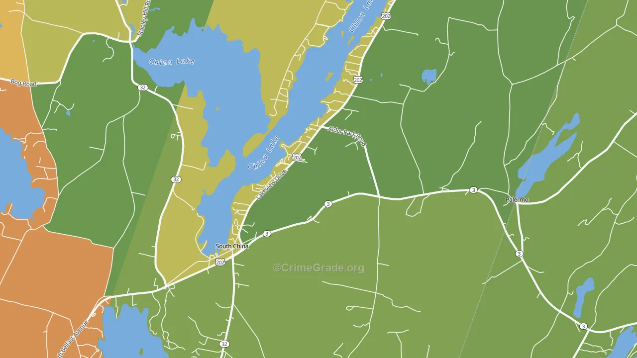 04358, ME Map of Drug-Related Crime Rates