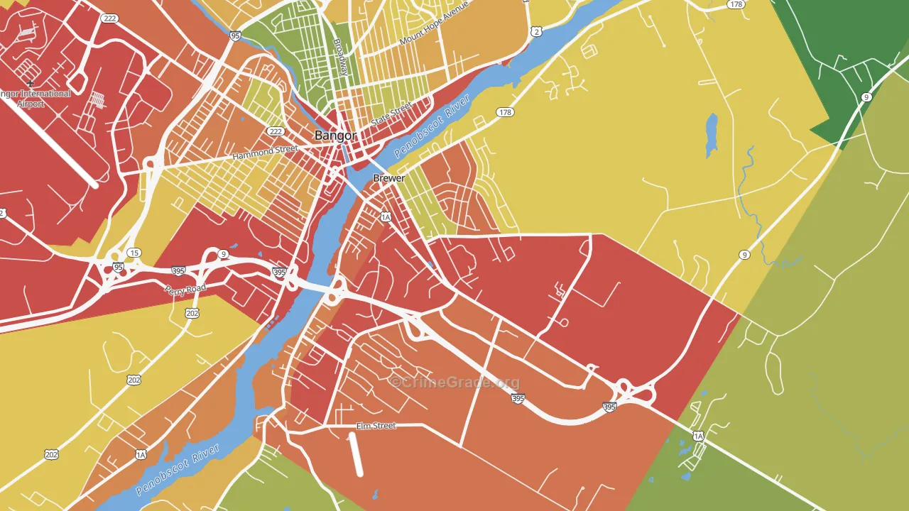 04412, ME Map of Drug-Related Crime Rates