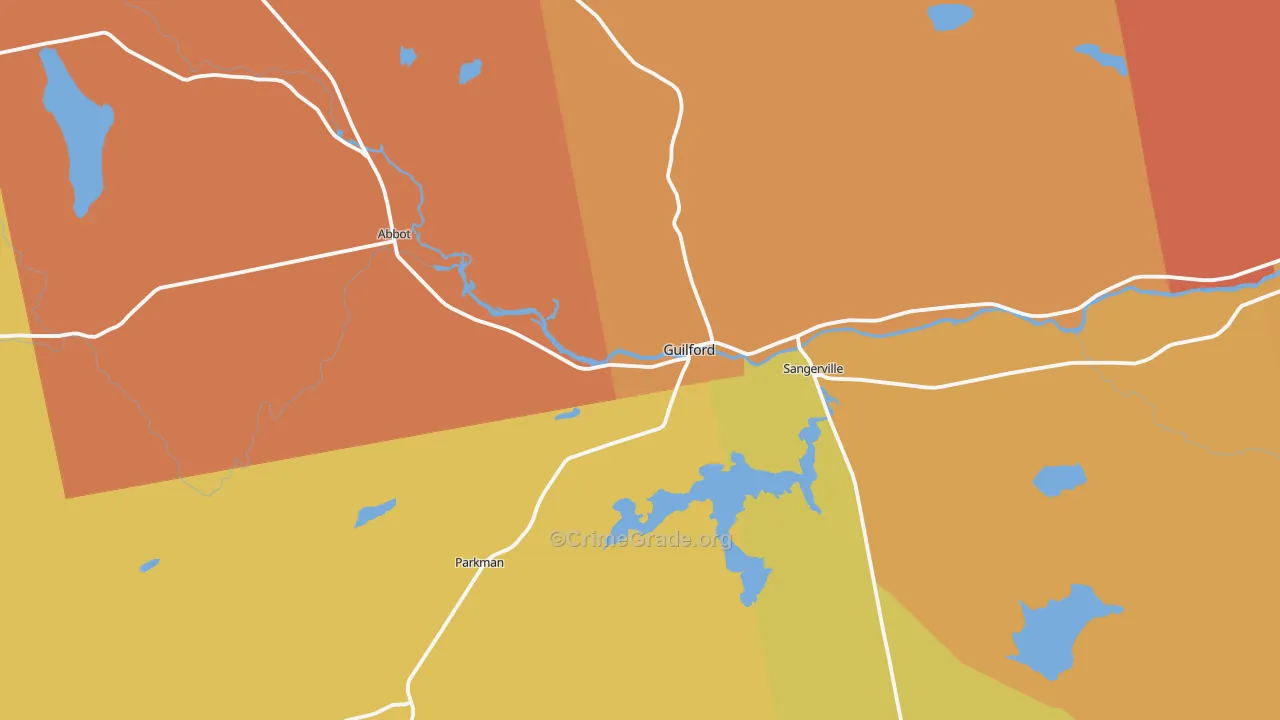 04443, ME Map of Drug-Related Crime Rates