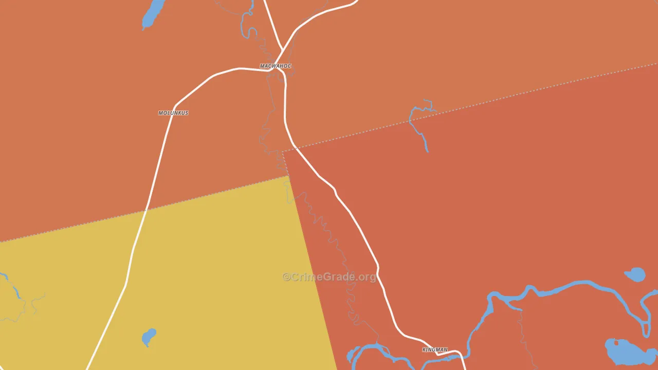 04451, ME Map of Drug-Related Crime Rates