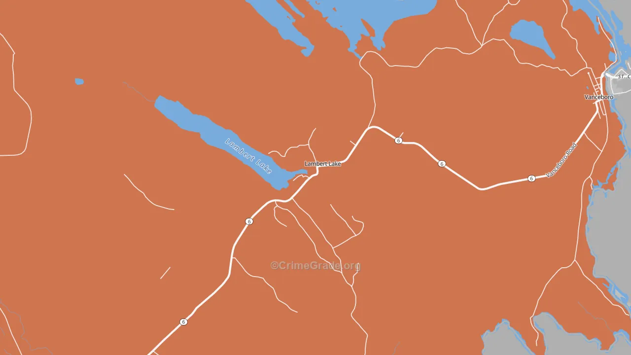 04454, ME Map of Drug-Related Crime Rates
