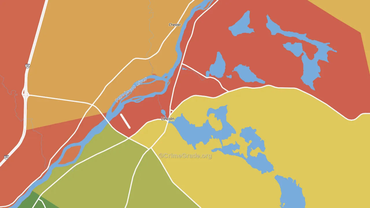04457, ME Map of Drug-Related Crime Rates