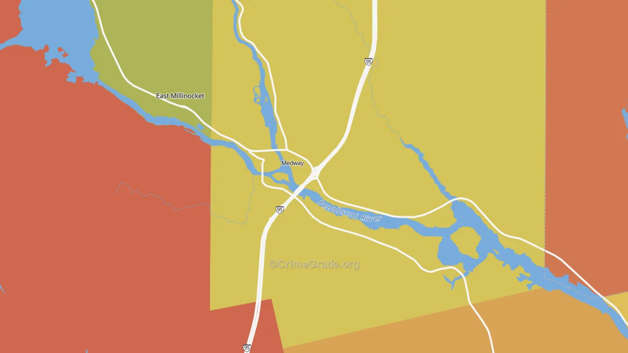 04460, ME Map of Drug-Related Crime Rates