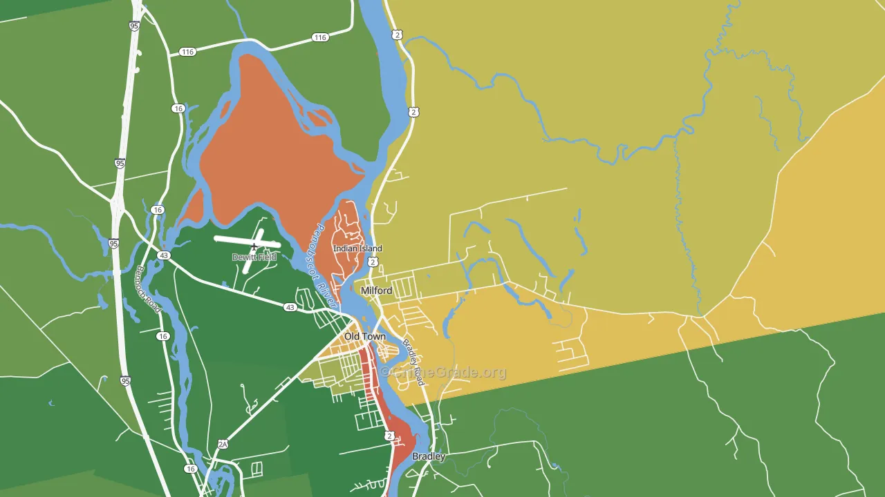 04461, ME Map of Drug-Related Crime Rates