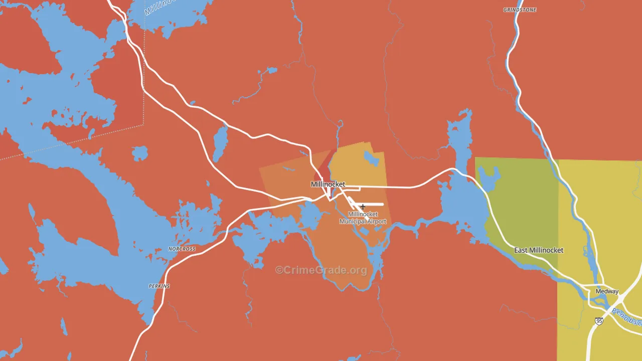 04462, ME Map of Drug-Related Crime Rates
