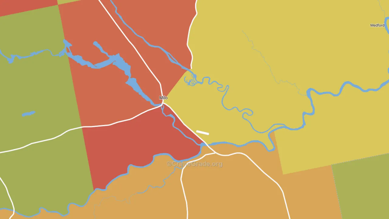04463, ME Map of Drug-Related Crime Rates