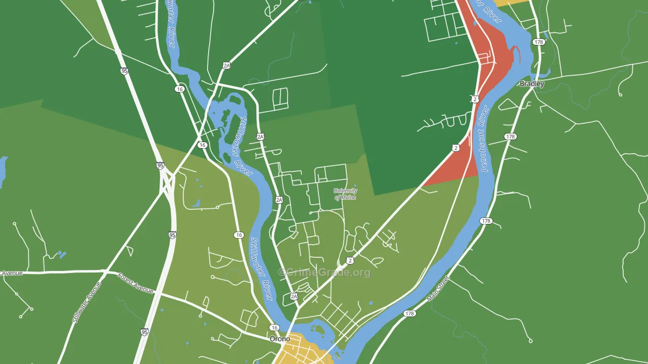 04469, ME Map of Drug-Related Crime Rates
