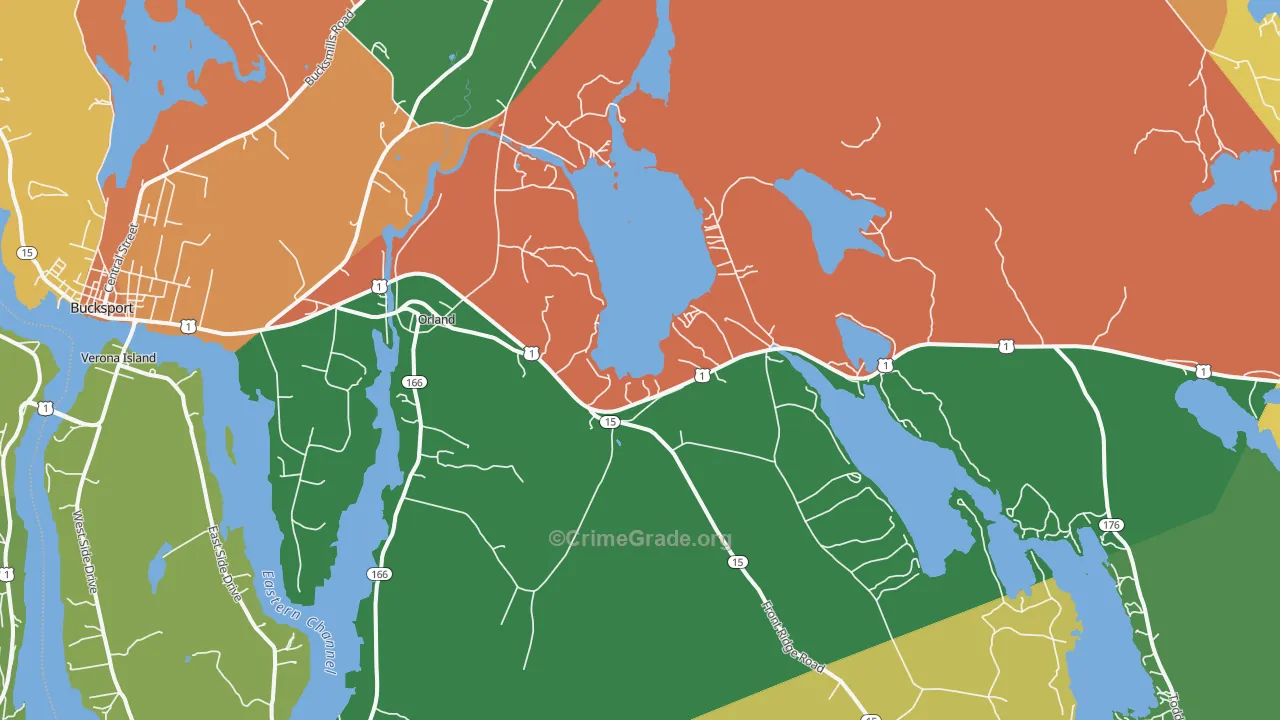 04472, ME Map of Drug-Related Crime Rates