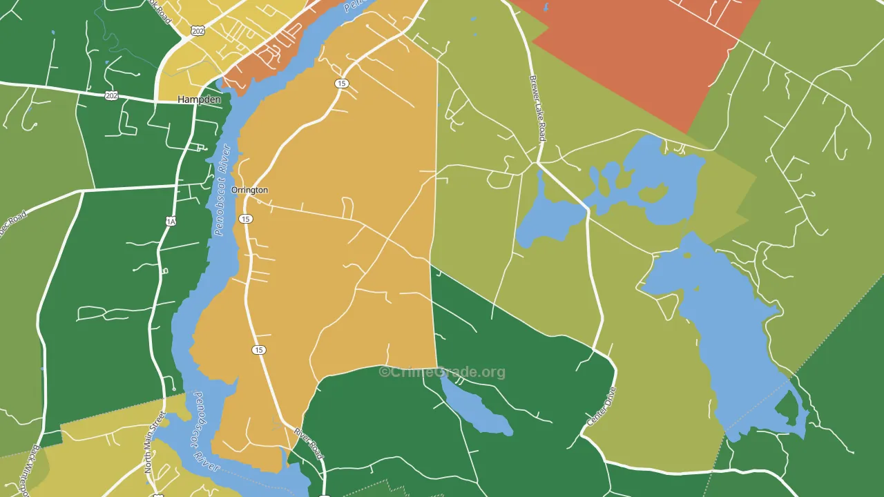 04474, ME Map of Drug-Related Crime Rates