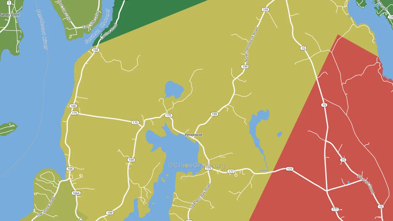 04476, ME Map of Drug-Related Crime Rates