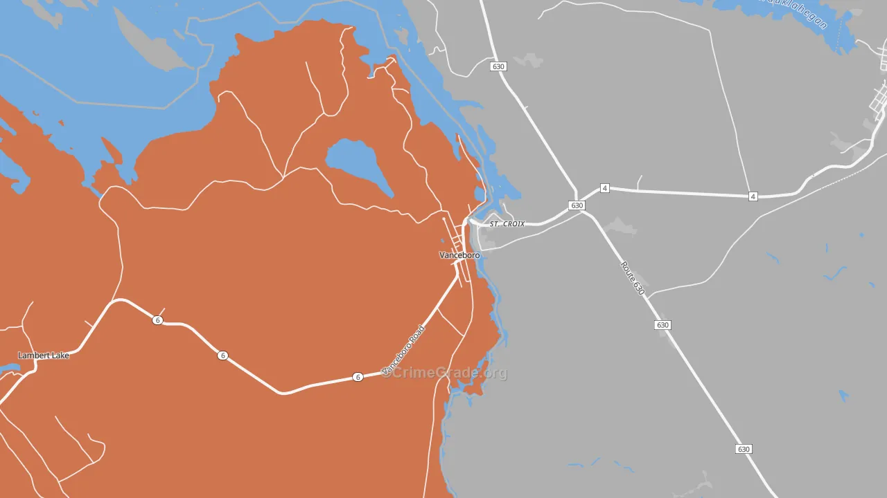 04491, ME Map of Drug-Related Crime Rates