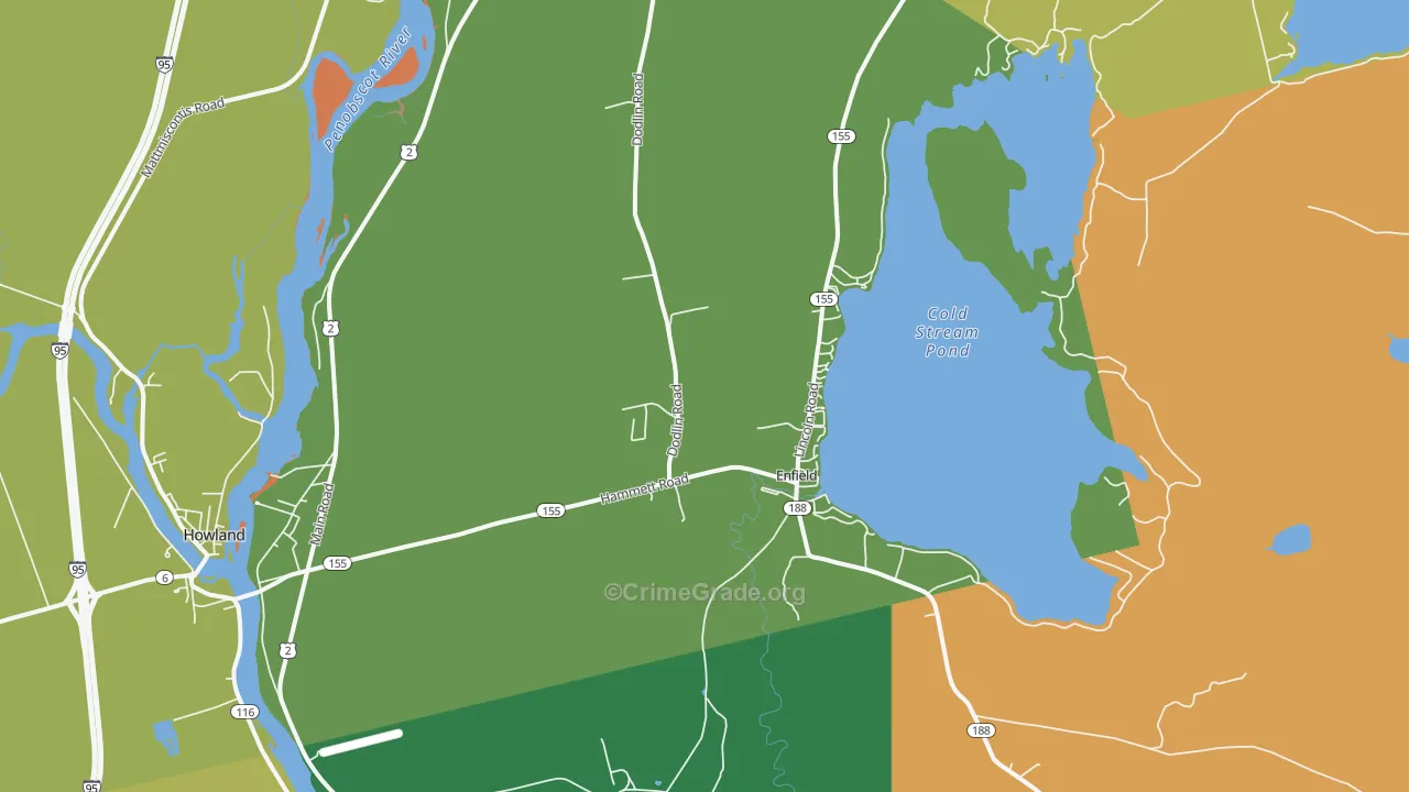 04493, ME Map of Drug-Related Crime Rates