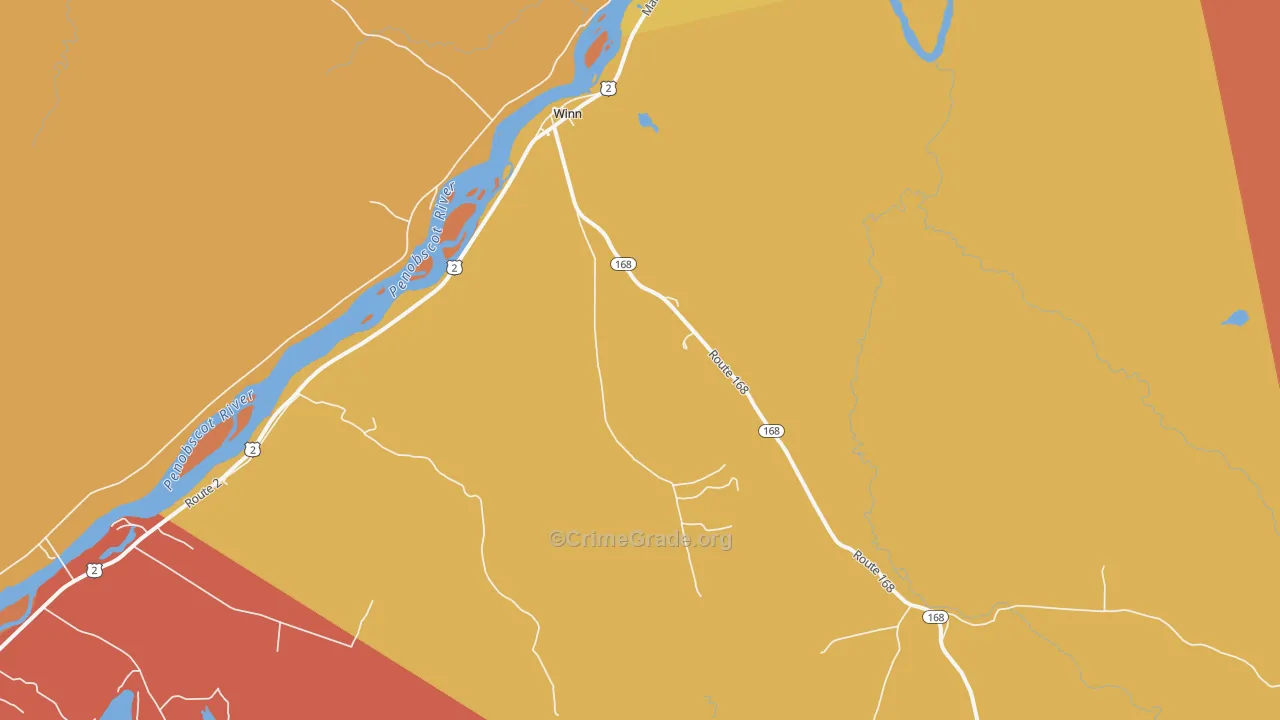 04495, ME Map of Drug-Related Crime Rates