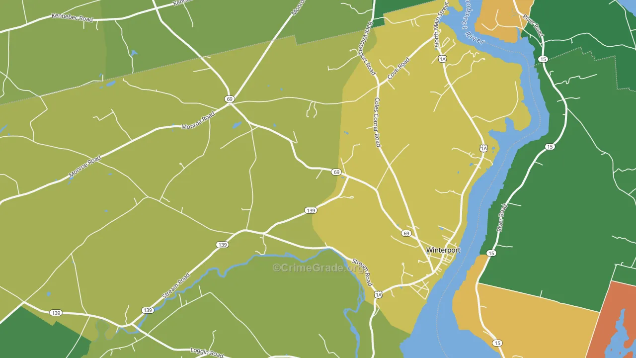 04496, ME Map of Drug-Related Crime Rates