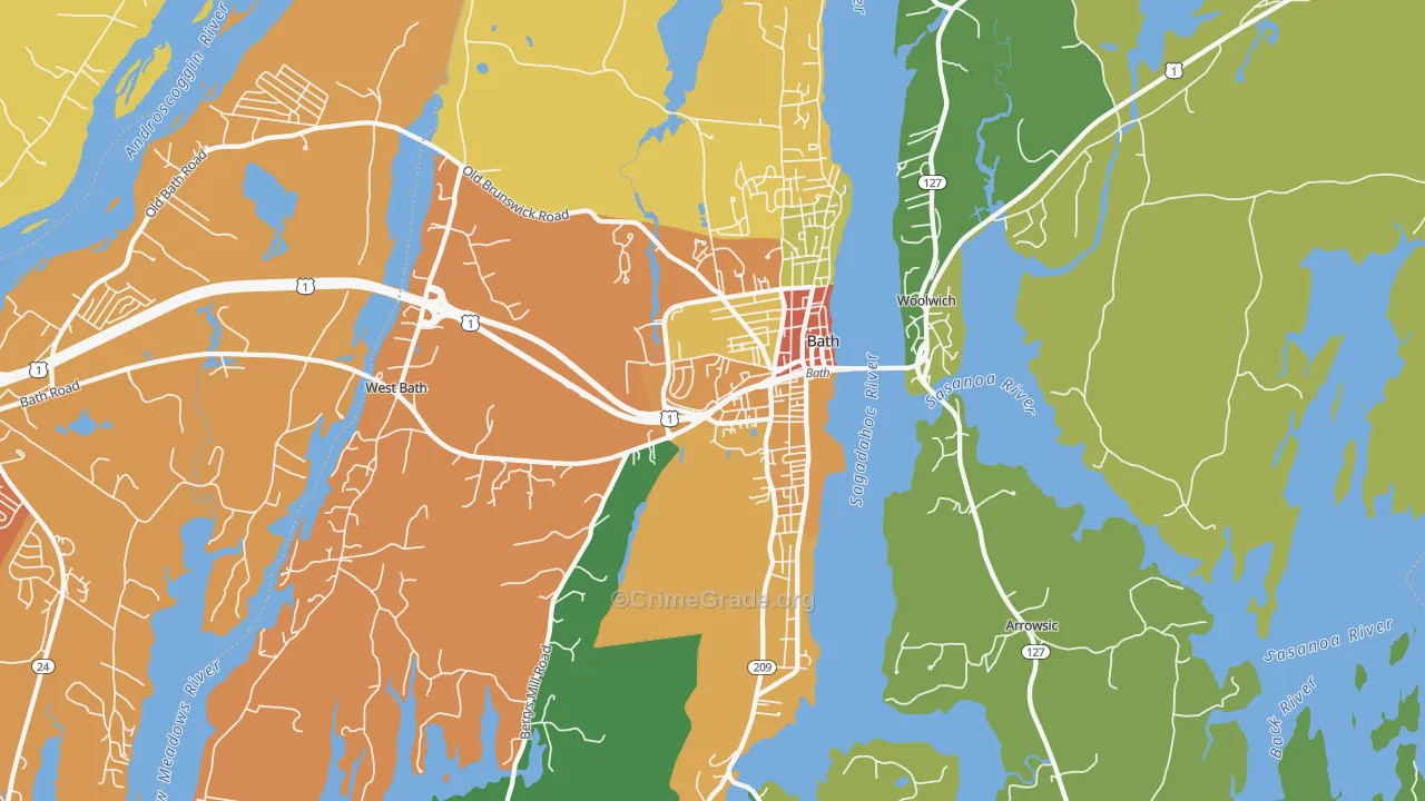 04530, ME Map of Drug-Related Crime Rates