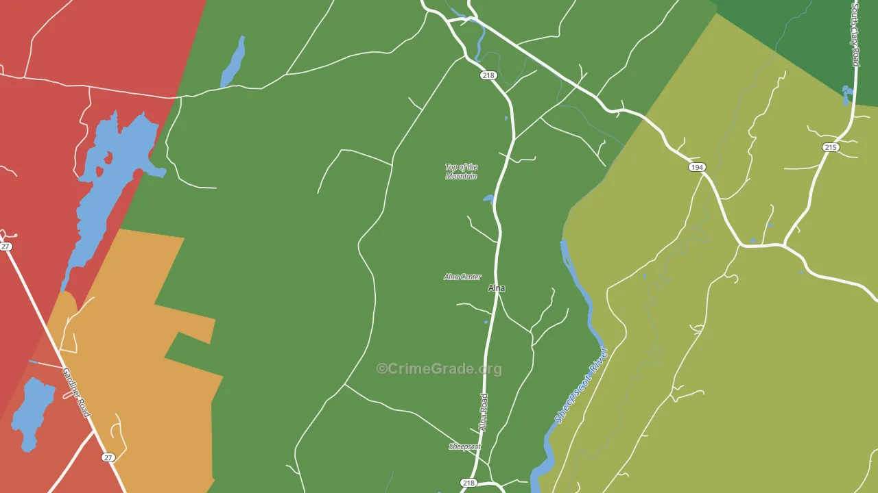04535, ME Map of Drug-Related Crime Rates