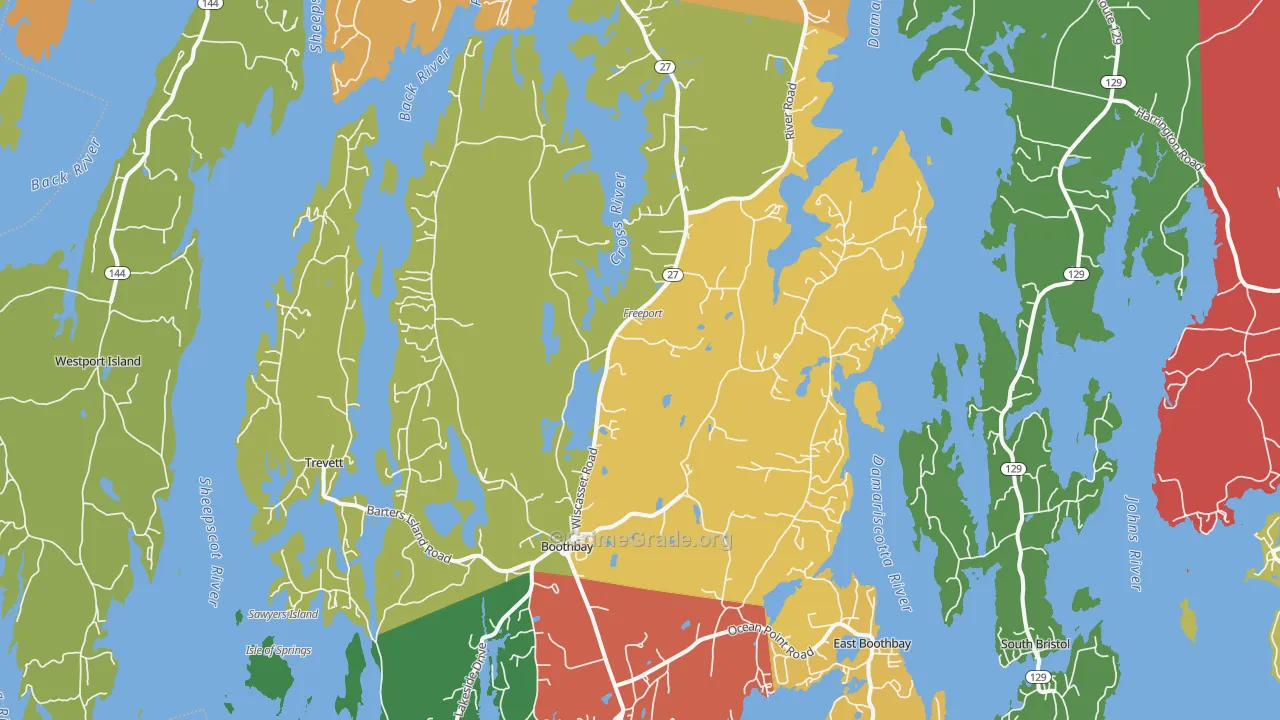 04537, ME Map of Drug-Related Crime Rates